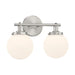 Minka-Lavery - 12012-84 - Two Light Vanity - Ortesa - Brushed Nickel