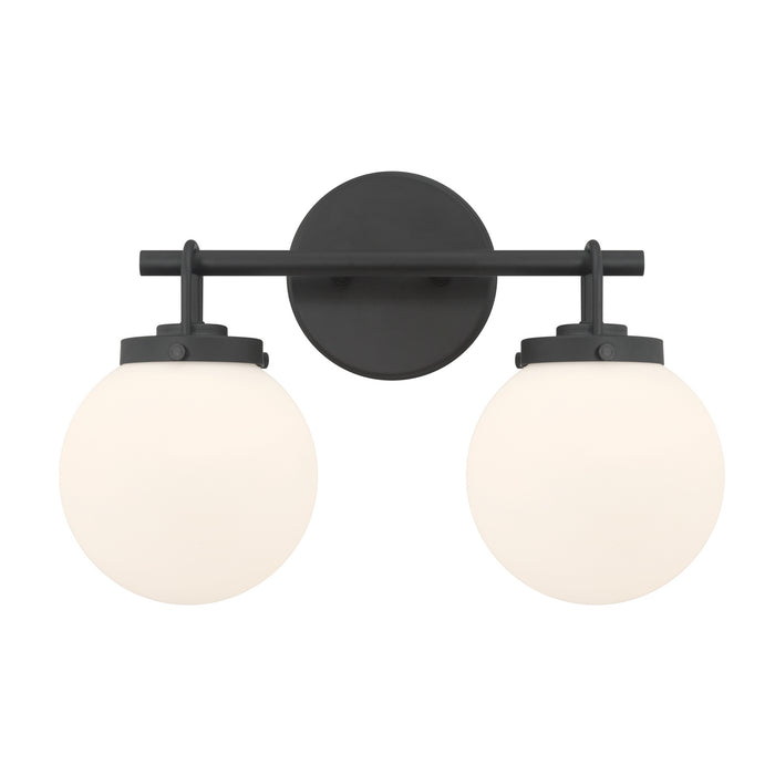 Minka-Lavery - 12012-899 - Two Light Vanity - Ortesa - Dark Matte Black