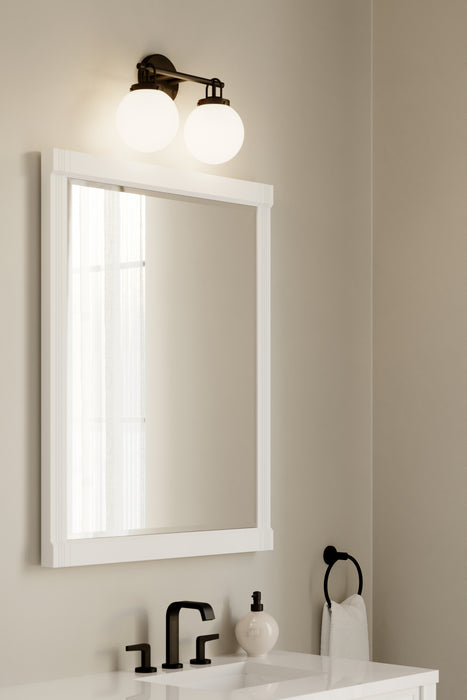 Minka-Lavery - 12012-899 - Two Light Vanity - Ortesa - Dark Matte Black