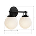 Minka-Lavery - 12012-899 - Two Light Vanity - Ortesa - Dark Matte Black