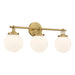 Minka-Lavery - 12013-732 - Three Light Vanity - Ortesa - Legacy Brass