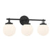 Minka-Lavery - 12013-899 - Three Light Vanity - Ortesa - Dark Matte Black