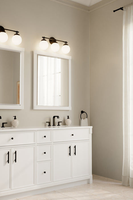 Minka-Lavery - 12013-899 - Three Light Vanity - Ortesa - Dark Matte Black