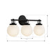 Minka-Lavery - 12013-899 - Three Light Vanity - Ortesa - Dark Matte Black