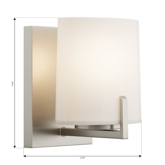 Minka-Lavery - 12431-84 - One Light Bath Sconce - Mirelle - Brushed Nickel