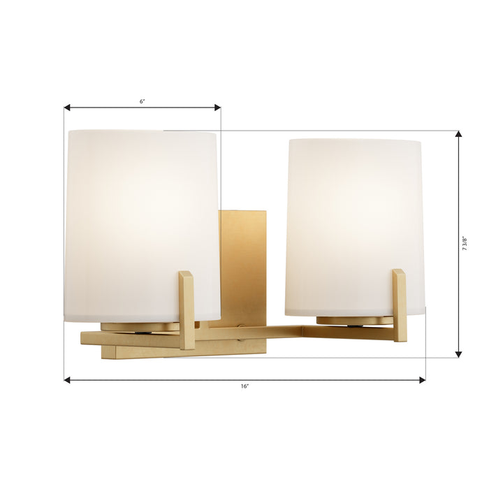 Minka-Lavery - 12432-732 - Two Light Vanity - Mirelle - Legacy Brass