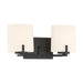 Minka-Lavery - 12432-899 - Two Light Vanity - Mirelle - Dark Matte Black
