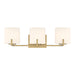 Minka-Lavery - 12433-732 - Three Light Vanity - Mirelle - Legacy Brass