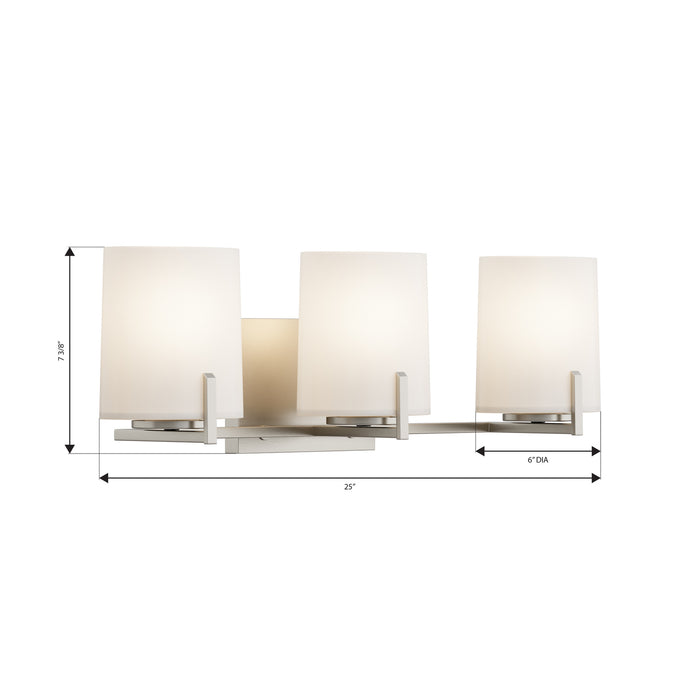 Minka-Lavery - 12433-732 - Three Light Vanity - Mirelle - Legacy Brass