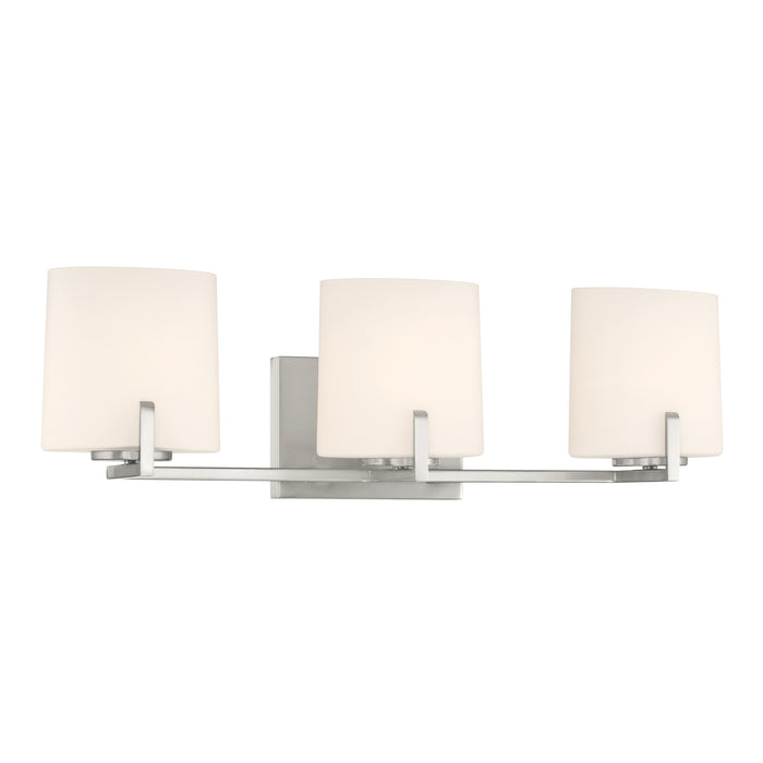 Minka-Lavery - 12433-84 - Three Light Vanity - Mirelle - Brushed Nickel