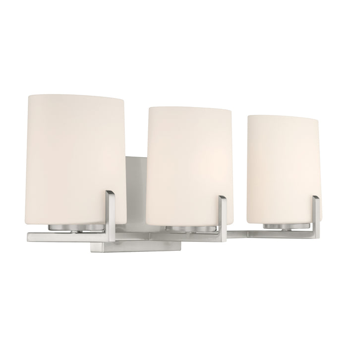 Minka-Lavery - 12433-84 - Three Light Vanity - Mirelle - Brushed Nickel