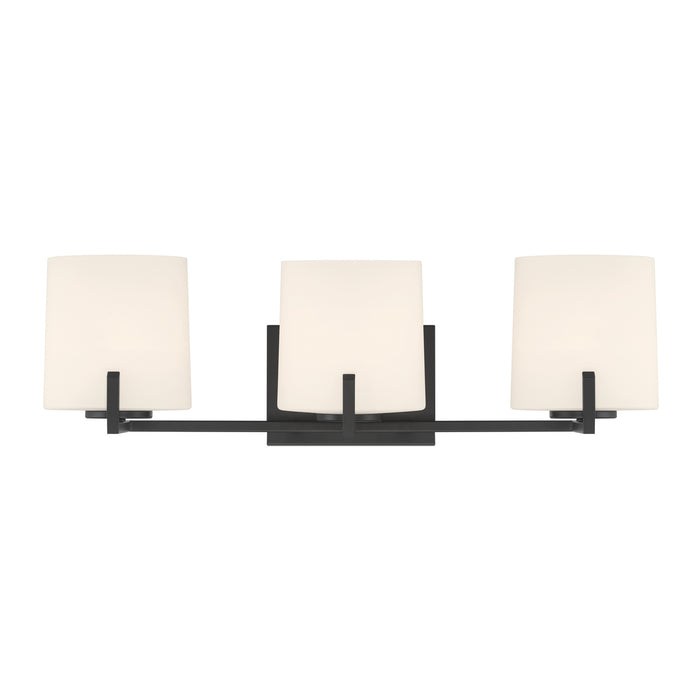 Minka-Lavery - 12433-899 - Three Light Vanity - Mirelle - Dark Matte Black
