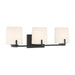 Minka-Lavery - 12433-899 - Three Light Vanity - Mirelle - Dark Matte Black