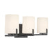Minka-Lavery - 12433-899 - Three Light Vanity - Mirelle - Dark Matte Black