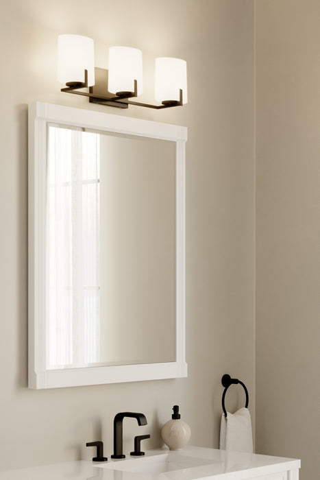 Minka-Lavery - 12433-899 - Three Light Vanity - Mirelle - Dark Matte Black