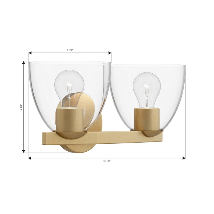 Minka-Lavery - 12482-732 - Two Light Vanity - Noellea - Legacy Brass