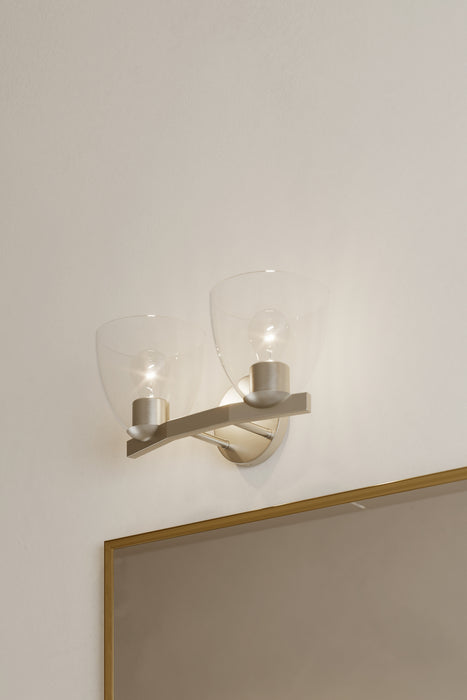 Minka-Lavery - 12482-84 - Two Light Vanity - Noellea - Brushed Nickel