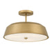 Minka-Lavery - 12625-732 - Three Light Semi-Flush Mount - Trellwyn - Legacy Brass