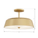 Minka-Lavery - 12625-732 - Three Light Semi-Flush Mount - Trellwyn - Legacy Brass