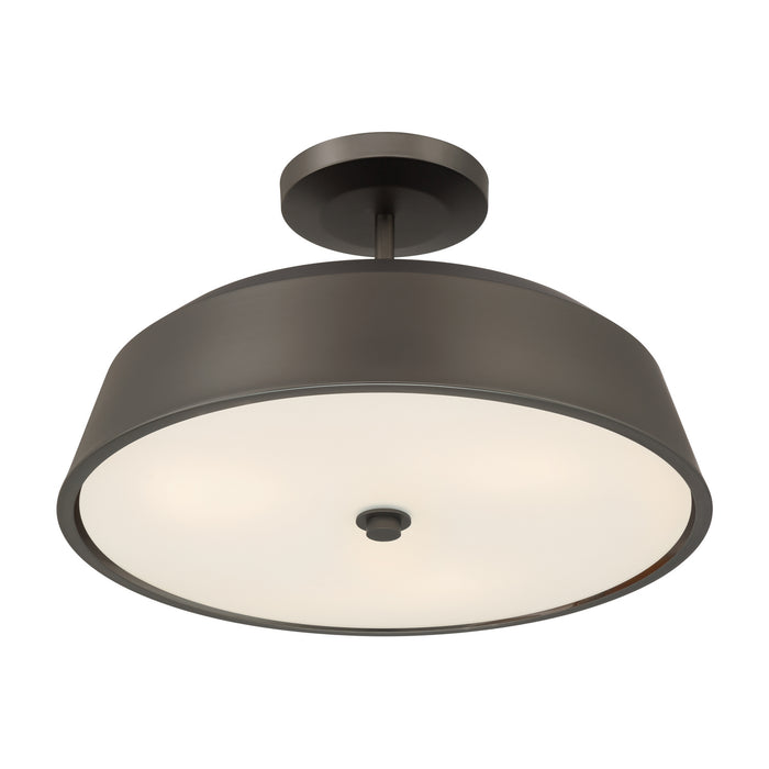 Minka-Lavery - 12625-868 - Three Light Semi-Flush Mount - Trellwyn - Plated Dark Bronze