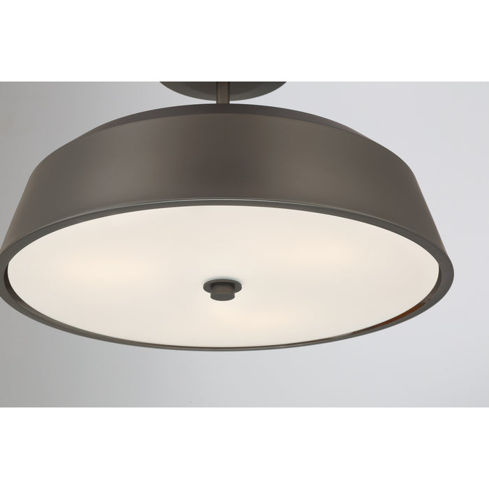 Minka-Lavery - 12625-868 - Three Light Semi-Flush Mount - Trellwyn - Plated Dark Bronze