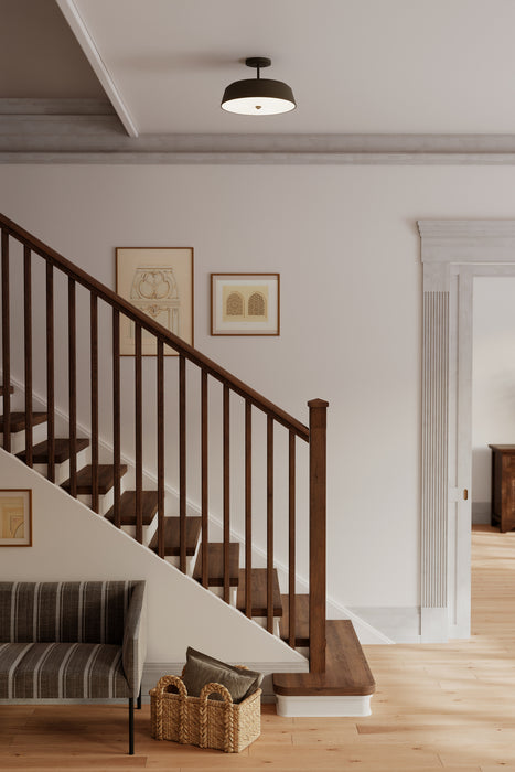 Minka-Lavery - 12625-868 - Three Light Semi-Flush Mount - Trellwyn - Plated Dark Bronze