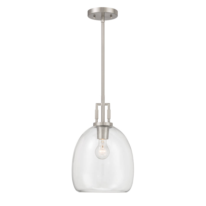 Minka-Lavery - 13125-84 - One Light Mini Pendant - Orbis - Brushed Nickel
