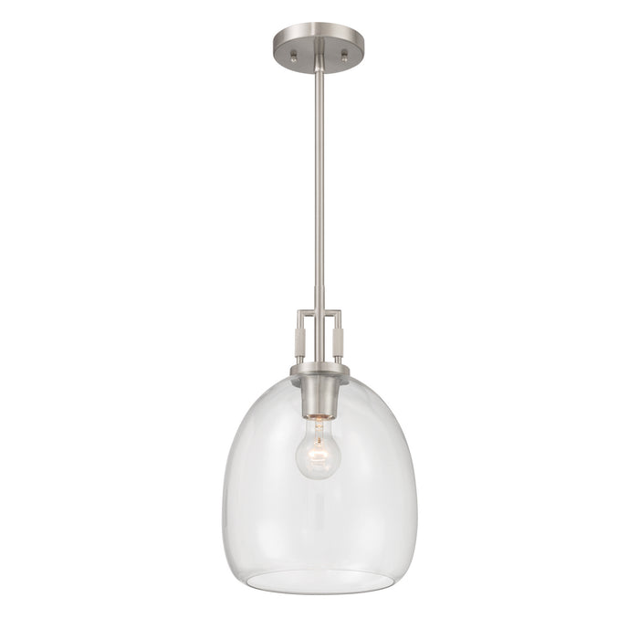 Minka-Lavery - 13125-84 - One Light Mini Pendant - Orbis - Brushed Nickel