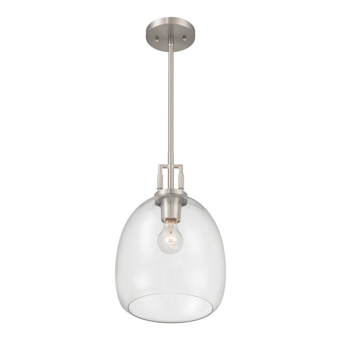 Minka-Lavery - 13125-84 - One Light Mini Pendant - Orbis - Brushed Nickel