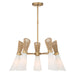 Minka-Lavery - 14265-732 - Five Light Chandelier - Vantrel - Legacy Brass