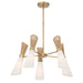Minka-Lavery - 14265-732 - Five Light Chandelier - Vantrel - Legacy Brass