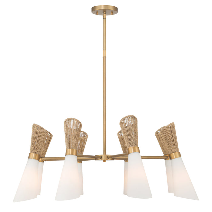 Minka-Lavery - 14266-732 - Eight Light Chandelier - Vantrel - Legacy Brass