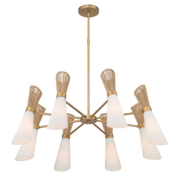Minka-Lavery - 14266-732 - Eight Light Chandelier - Vantrel - Legacy Brass