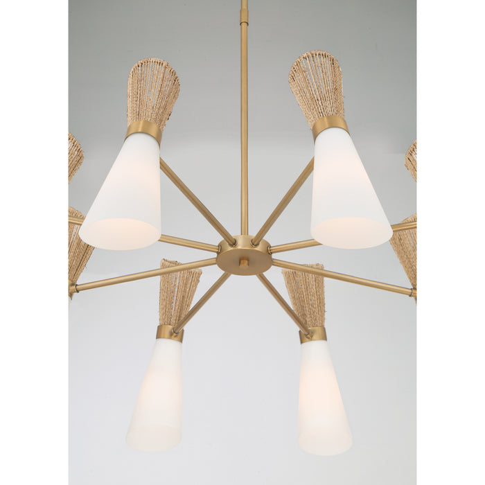 Minka-Lavery - 14266-732 - Eight Light Chandelier - Vantrel - Legacy Brass