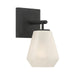 Minka-Lavery - 14371-899 - One Light Bath Sconce - Siena - Dark Matte Black