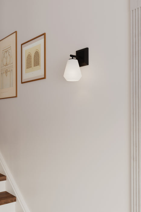 Minka-Lavery - 14371-899 - One Light Bath Sconce - Siena - Dark Matte Black