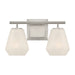 Minka-Lavery - 14372-84 - Two Light Vanity - Siena - Brushed Nickel