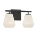 Minka-Lavery - 14372-899 - Two Light Vanity - Siena - Dark Matte Black