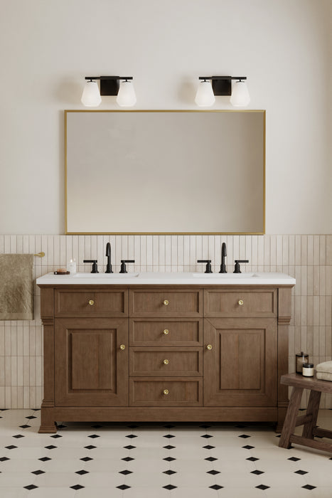 Minka-Lavery - 14372-899 - Two Light Vanity - Siena - Dark Matte Black