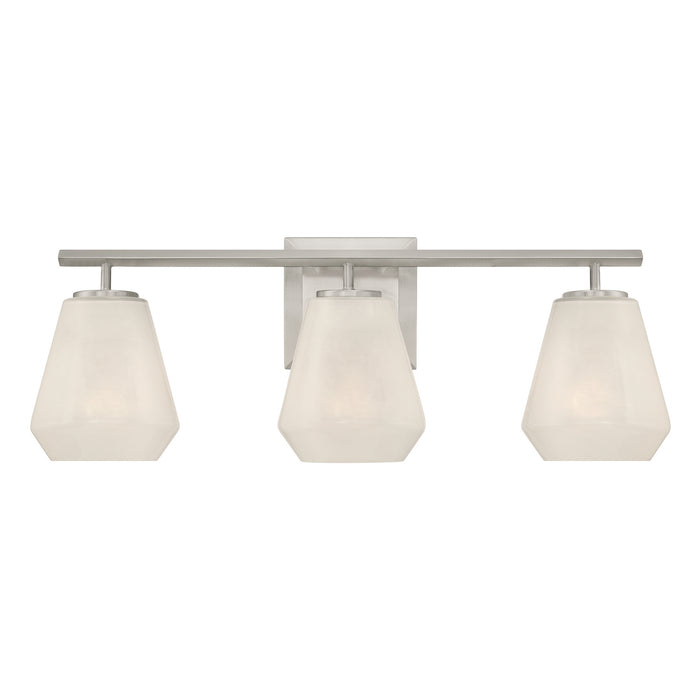 Minka-Lavery - 14373-84 - Three Light Vanity - Siena - Brushed Nickel
