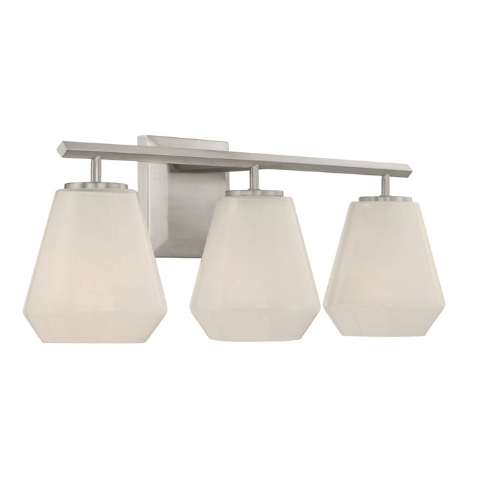 Minka-Lavery - 14373-84 - Three Light Vanity - Siena - Brushed Nickel