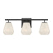 Minka-Lavery - 14373-899 - Three Light Vanity - Siena - Dark Matte Black