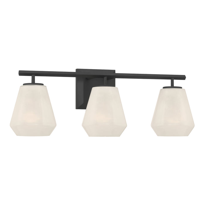 Minka-Lavery - 14373-899 - Three Light Vanity - Siena - Dark Matte Black