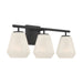 Minka-Lavery - 14373-899 - Three Light Vanity - Siena - Dark Matte Black