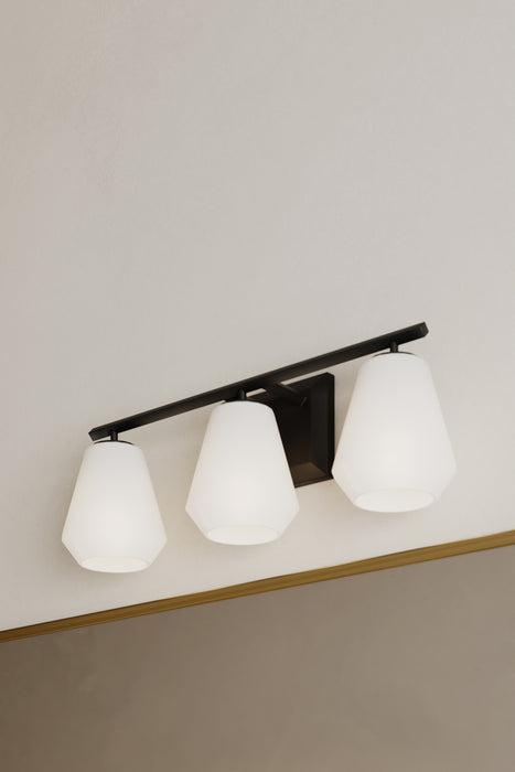 Minka-Lavery - 14373-899 - Three Light Vanity - Siena - Dark Matte Black