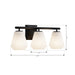 Minka-Lavery - 14373-899 - Three Light Vanity - Siena - Dark Matte Black