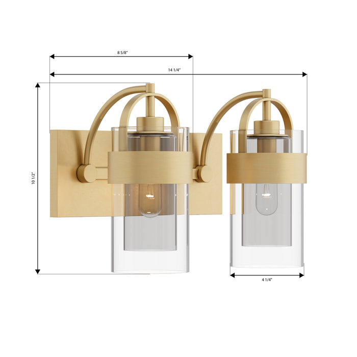 Minka-Lavery - 1912-732 - Two Light Vanity - Ravik - Legacy Brass