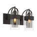 Minka-Lavery - 1912-899 - Two Light Vanity - Ravik - Dark Matte Black