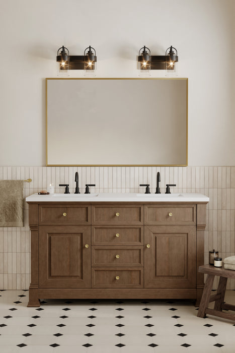 Minka-Lavery - 1912-899 - Two Light Vanity - Ravik - Dark Matte Black