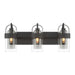 Minka-Lavery - 1913-899 - Three Light Vanity - Ravik - Dark Matte Black